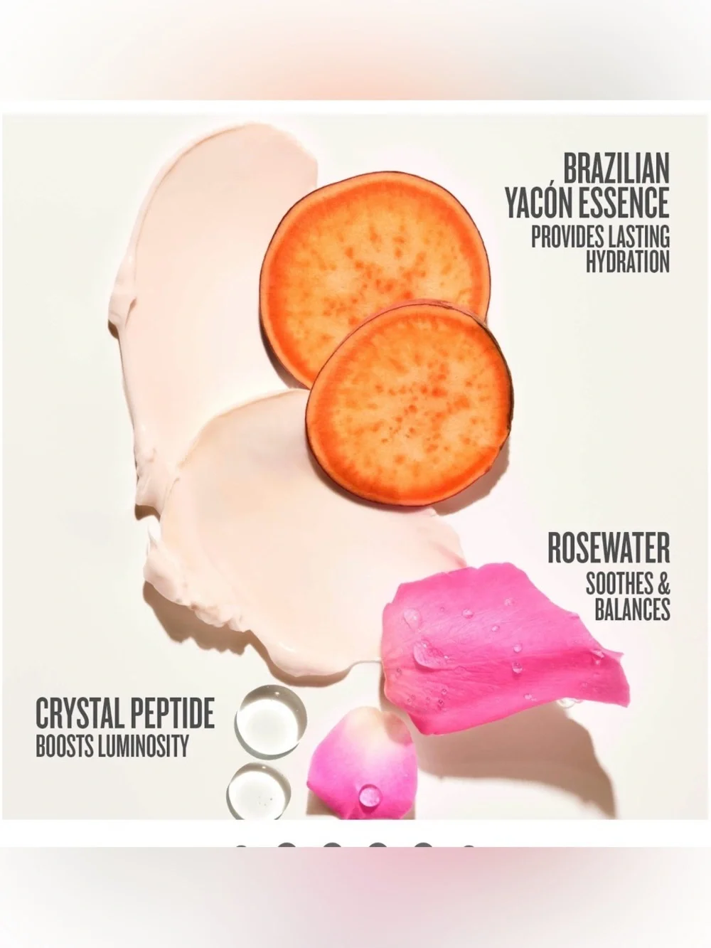 Sol de Janeiro Rosa Charmosa Dewy Cream - Peach and White Jar 2.5oz